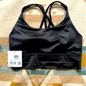 Lululemon energy longline bra foil NWOT